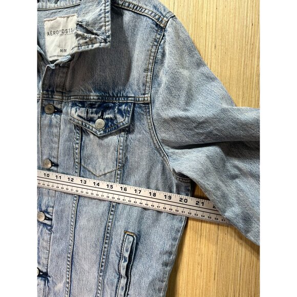 AEROPOSTALE - Women's Denim Jacket - Light Blue - Medium - Picture 3 of 13